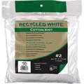 Gourmetgalley 64250 Recycled White Cotton Wiping Cloth - Size 2.5 lbs<BR> GO3567148